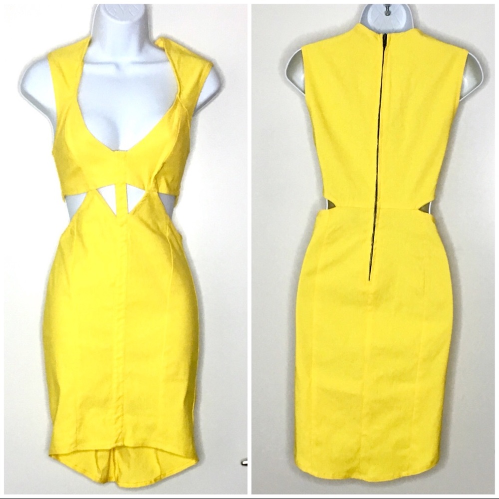 NASTY GAL 💋YELLOW DRESS